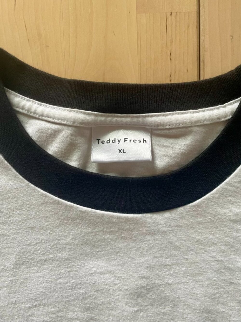 Teddy Fresh Unisex Monochrome Colorblock Cropped Long Sleeve Shirt sz XL *READ* - Picture 5 of 7